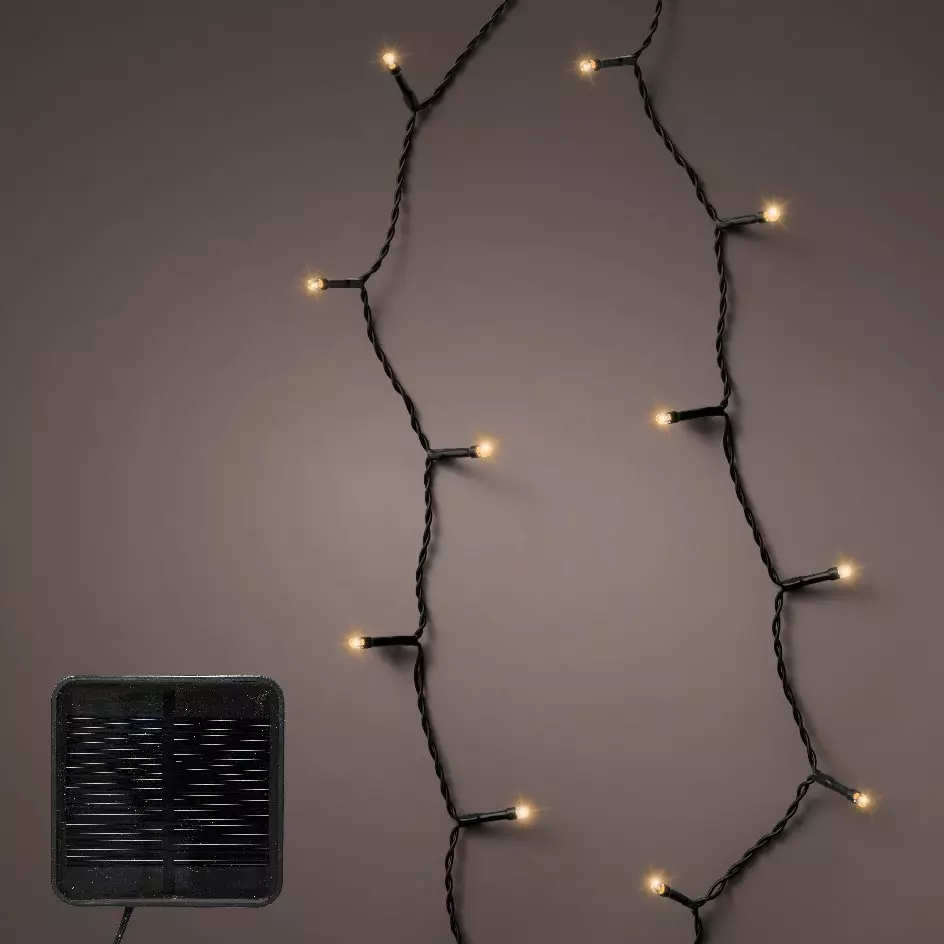 Guirlande lumineuse Solaire 9 m Blanc chaud 120 LED 2