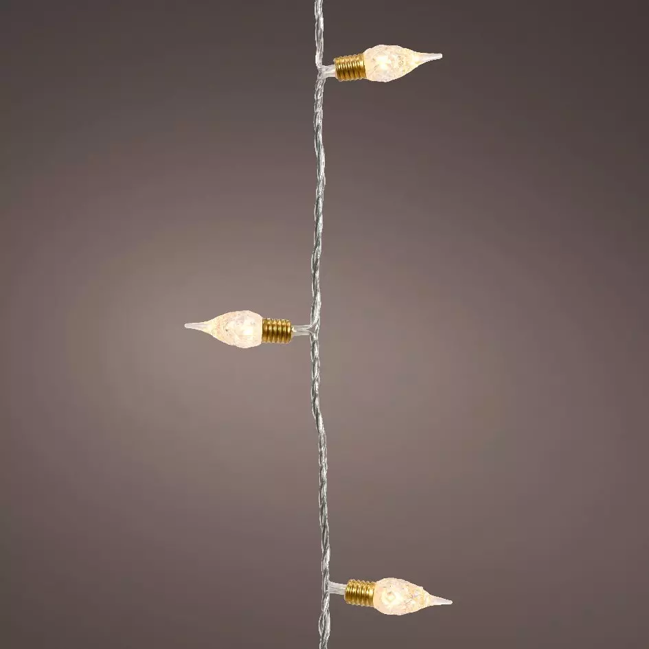 Luces de Navidad Vintage CT 12 m Blanco cálido 2