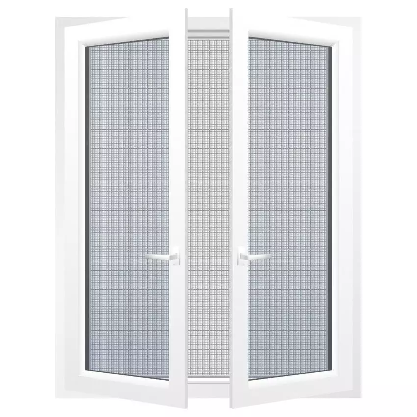 Toile Moustiquaire pour fenêtre (250 x 250 cm) Blanc 1