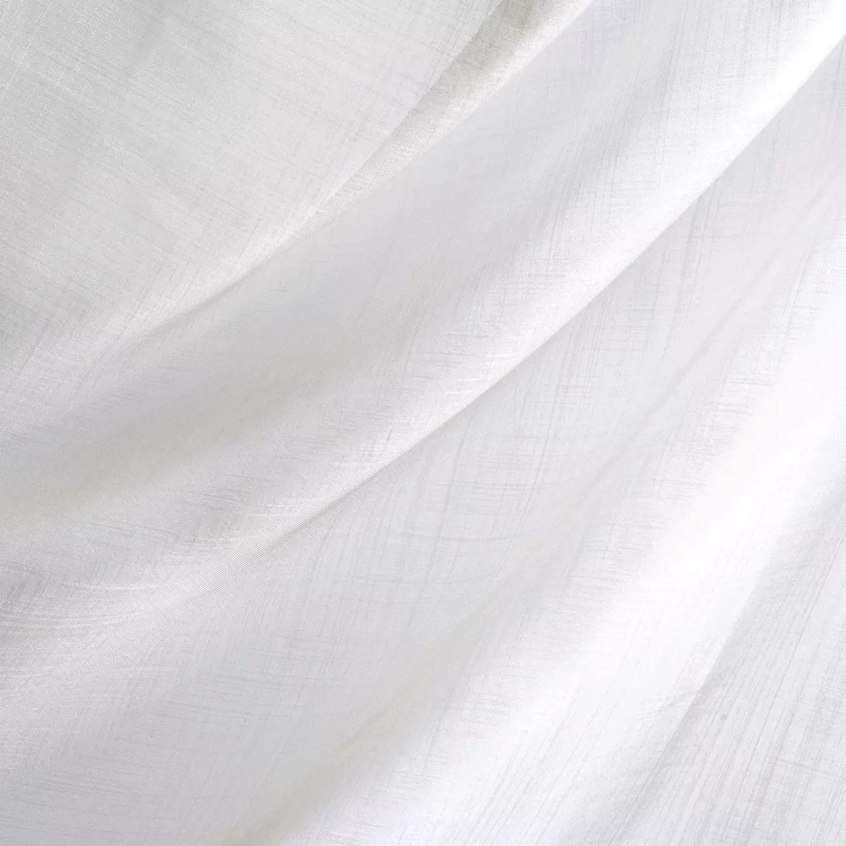 Voilage vitrage (70 x 200 cm) Etamine givrée Blanc 2