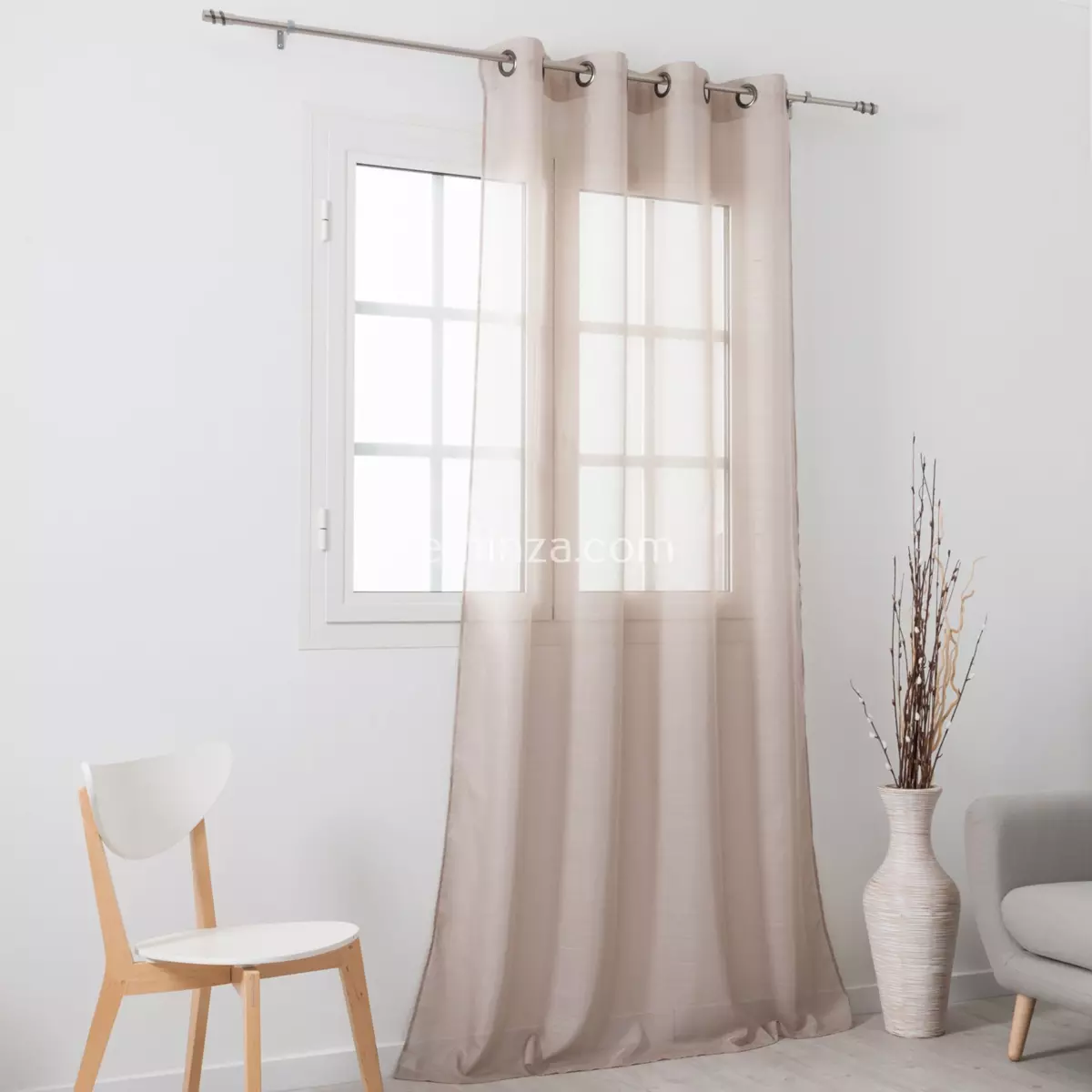 Voilage (145 x 240 cm) Givrée Sable 4