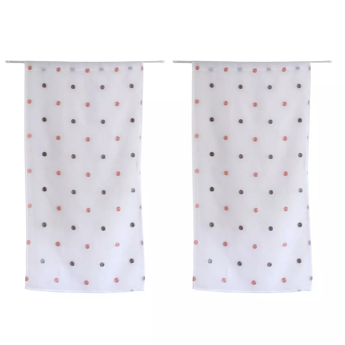 Paire de voilage (60 x 120 cm) Smarties Gris 2