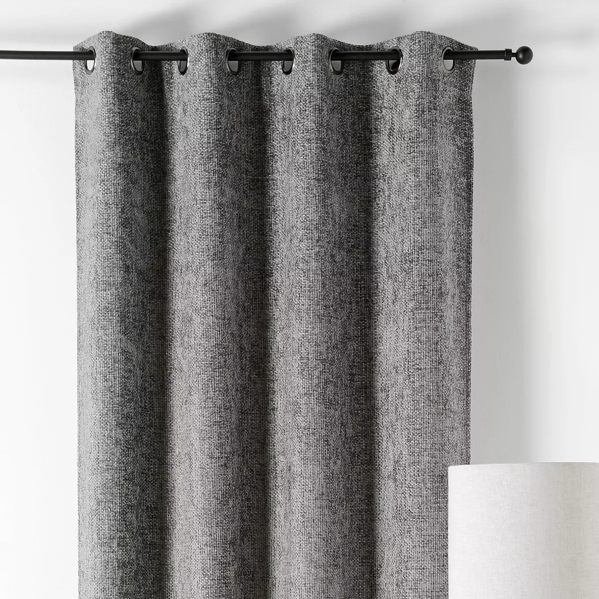 Rideau (135 x 250 cm) Aspen Gris foncé