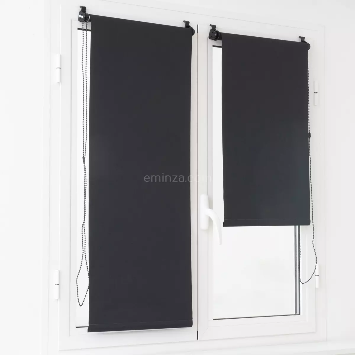 Tenda a rullo oscurante (90 x H180 cm) Uni Nero 1