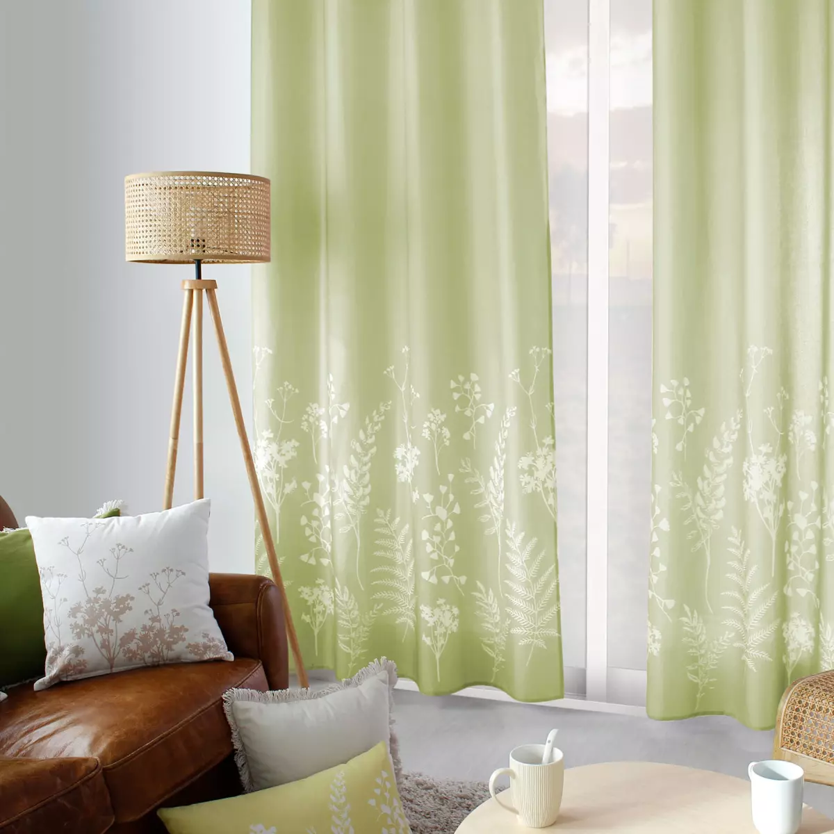 Tenda (135 x 240 cm) Herbier Verde tiglio 2
