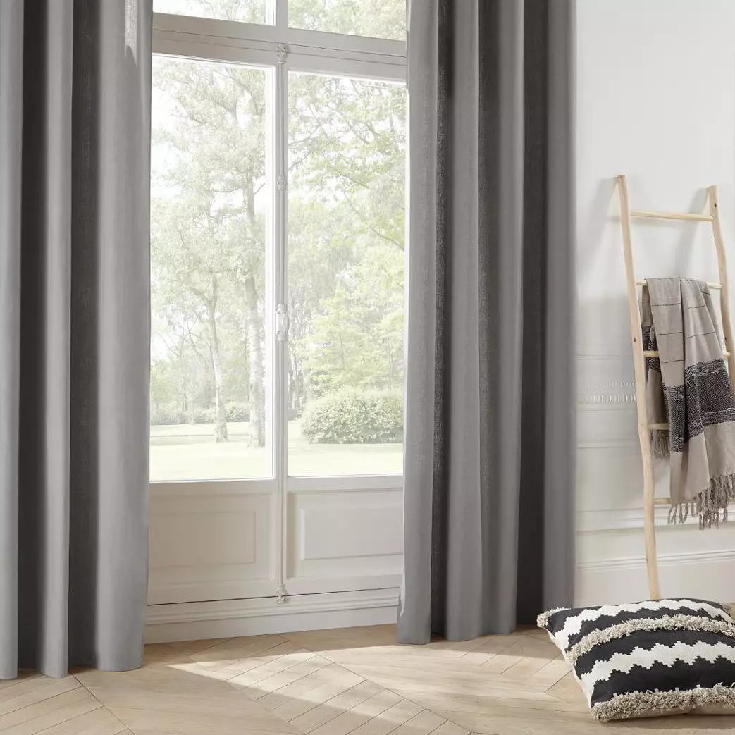 Rideau (140 x 260 cm) Datara Gris clair 1