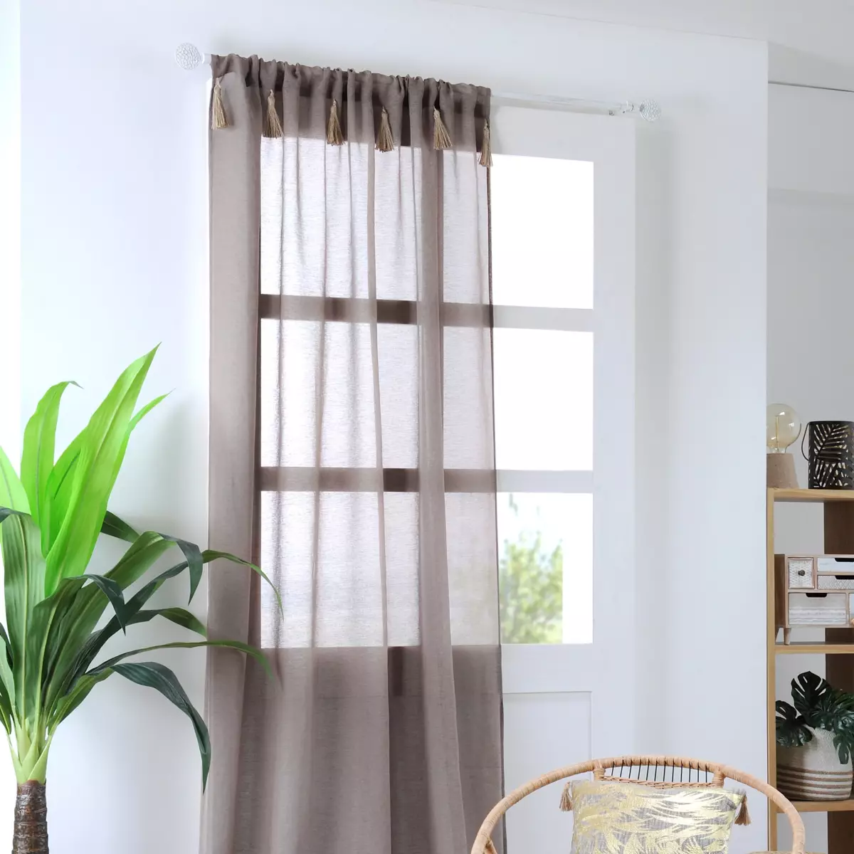 Gardine (140 x 260 cm) Ibiza Taupe 1