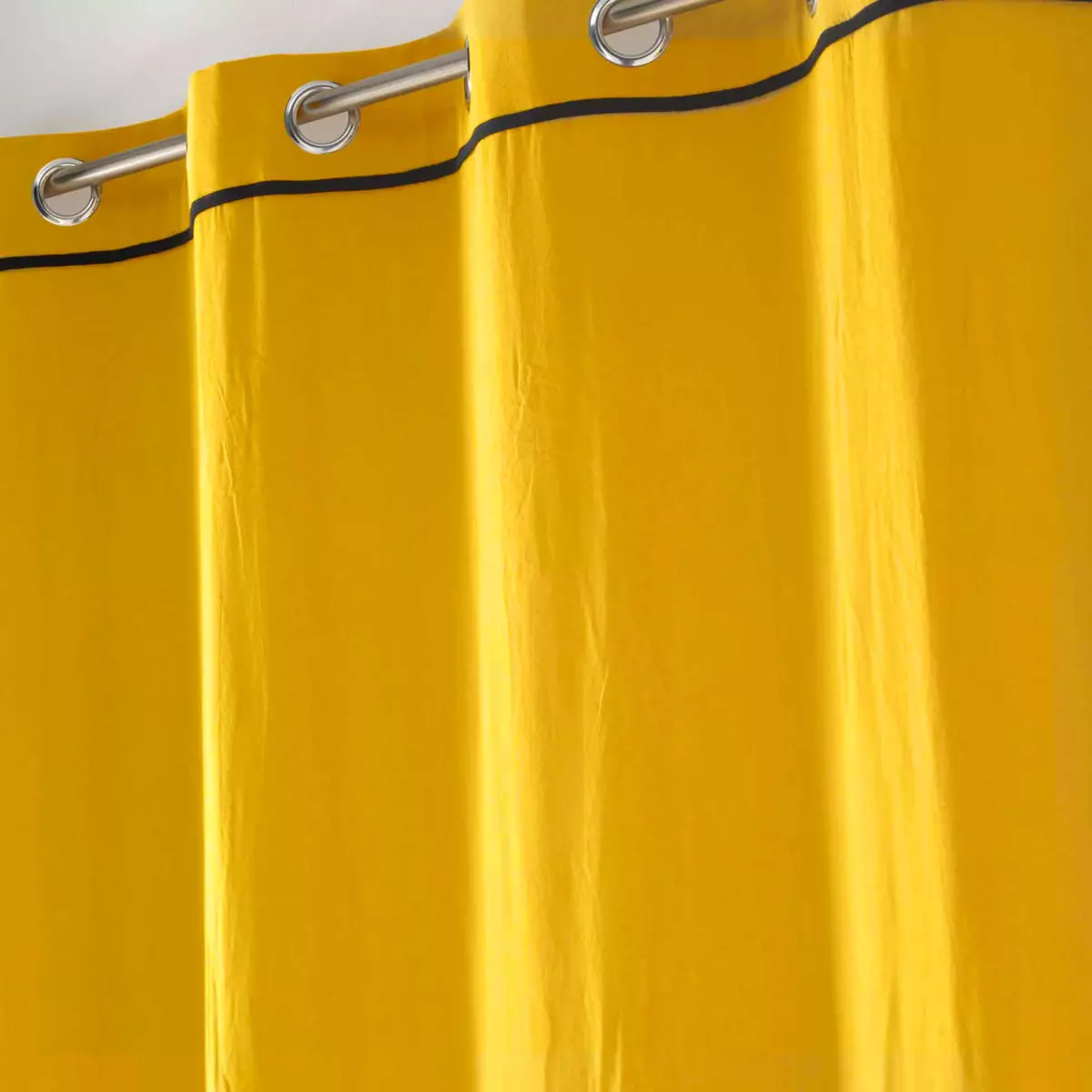 Rideau coton lavé (135 x 240 cm) Linette Jaune 3
