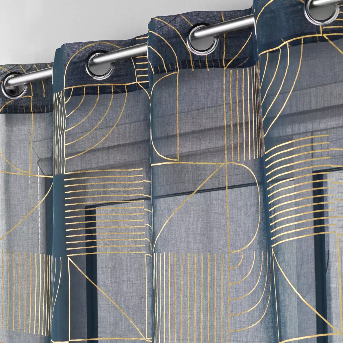 Voilage (140 x 280 cm) Lineor Bleu marine 2