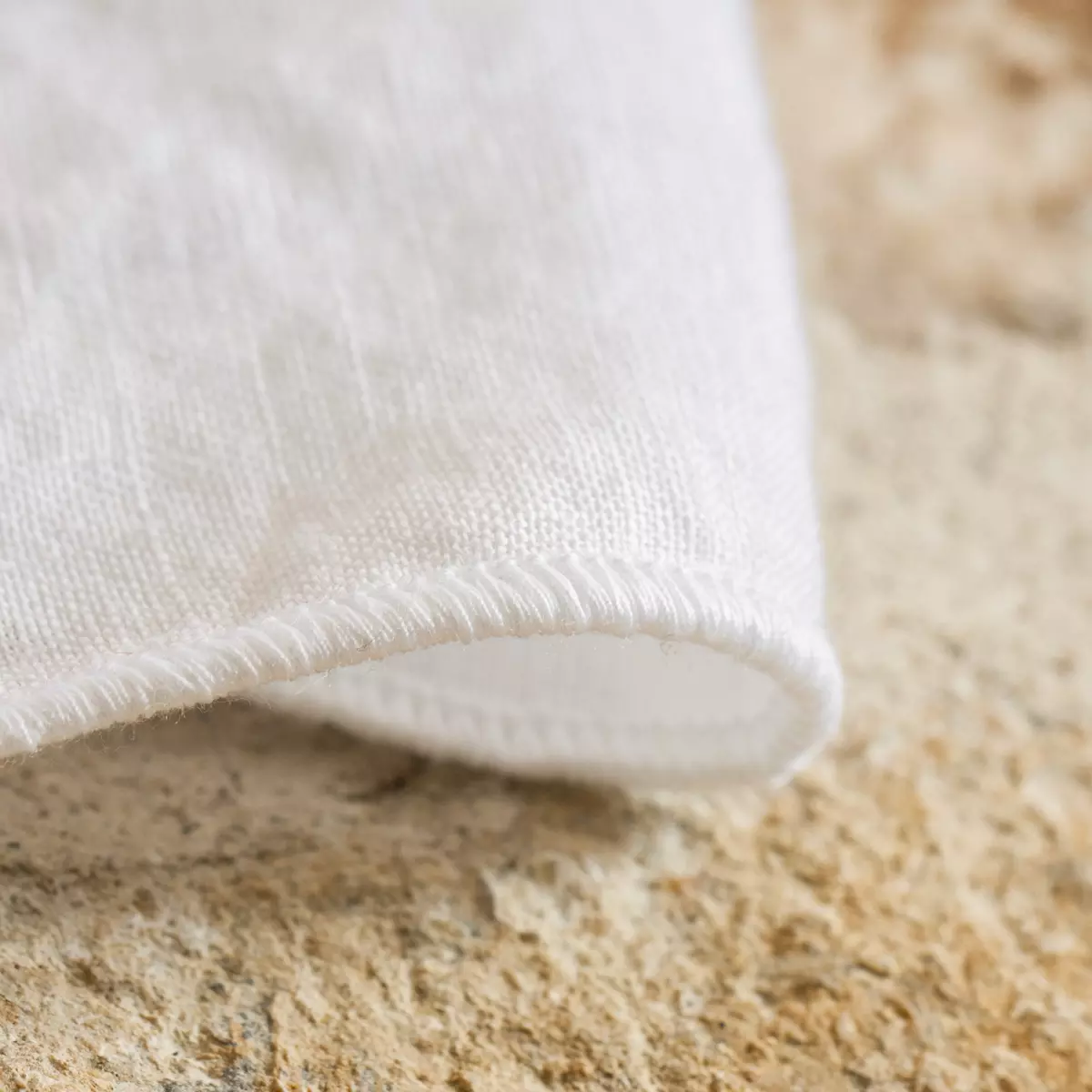 Höhenverstellbarer Vorhang aus gewaschenem Leinen (140 x max 270 cm) Louise Weiß 4