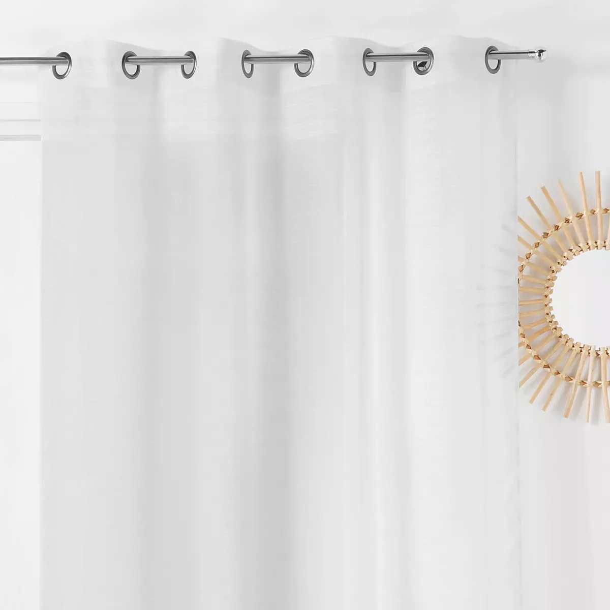 Tenda trasparente (145 x 280 cm) Givrée Bianco