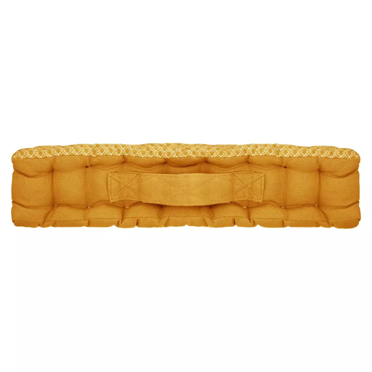 Coussin de sol carré (40 cm) Otto Jaune ocre 4