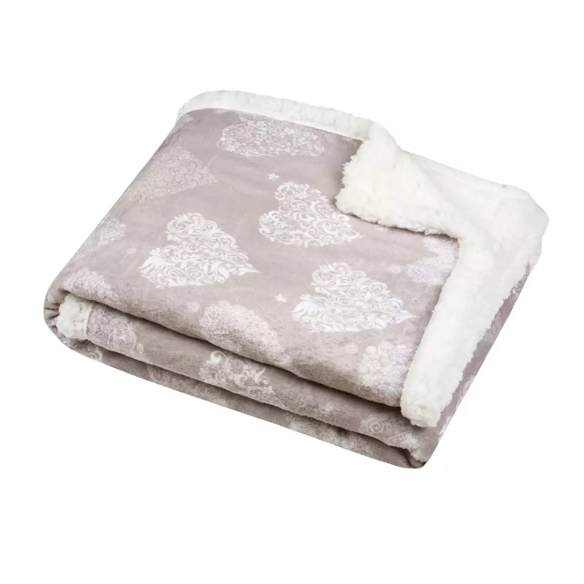 Plaid morbido (160 cm) Adelaïde Beige 3