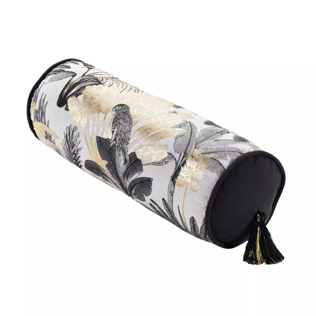 Coussin polochon Karaba Noir 1