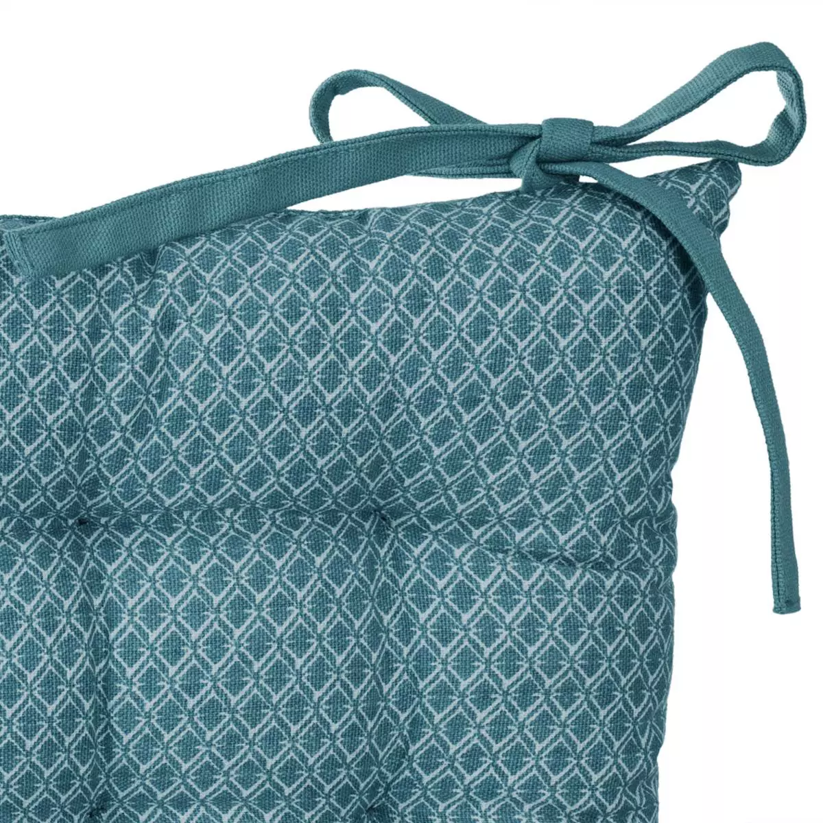 Coussin de chaise carré Otto Bleu canard 6