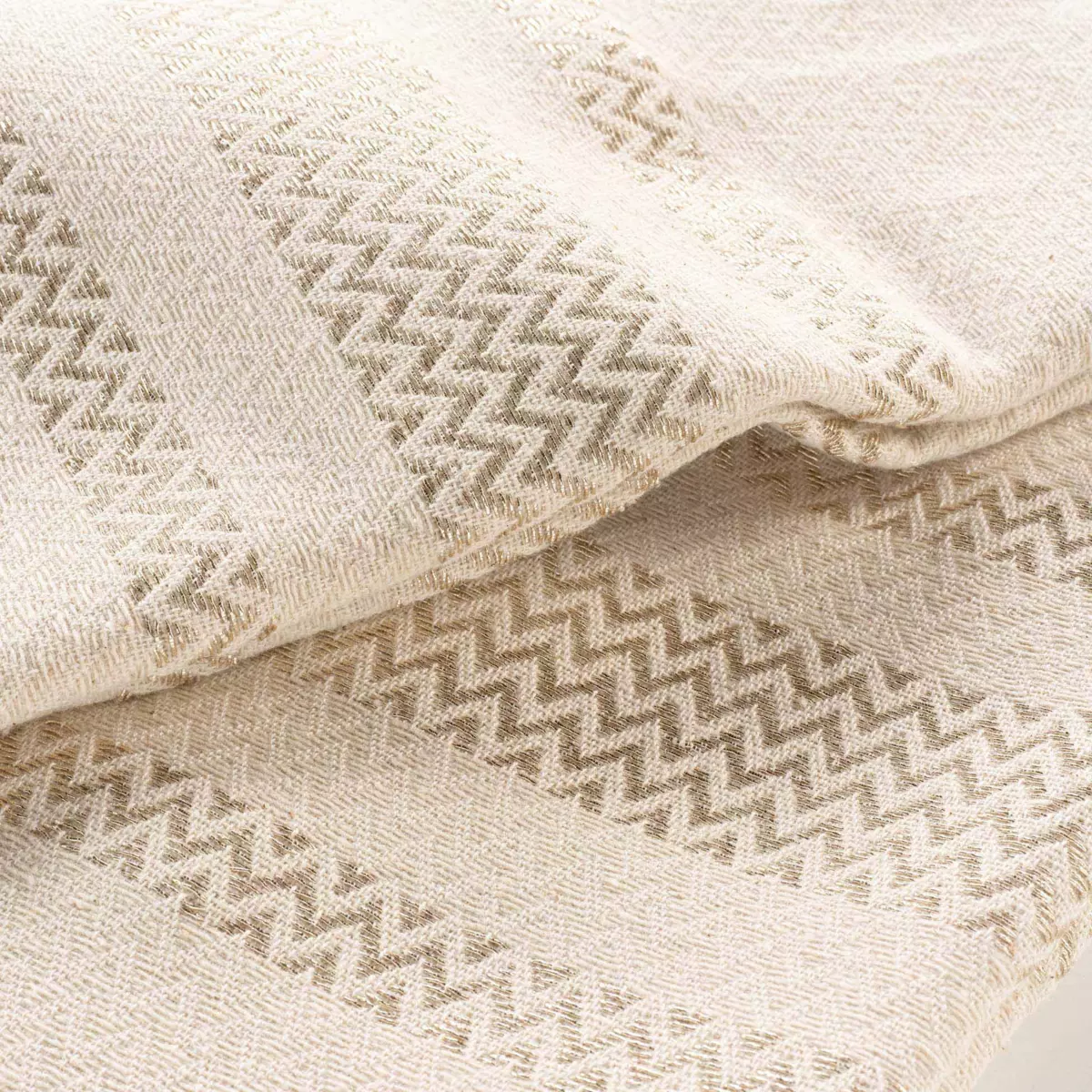 Plaid cotone (150 cm) Doreline Ecru