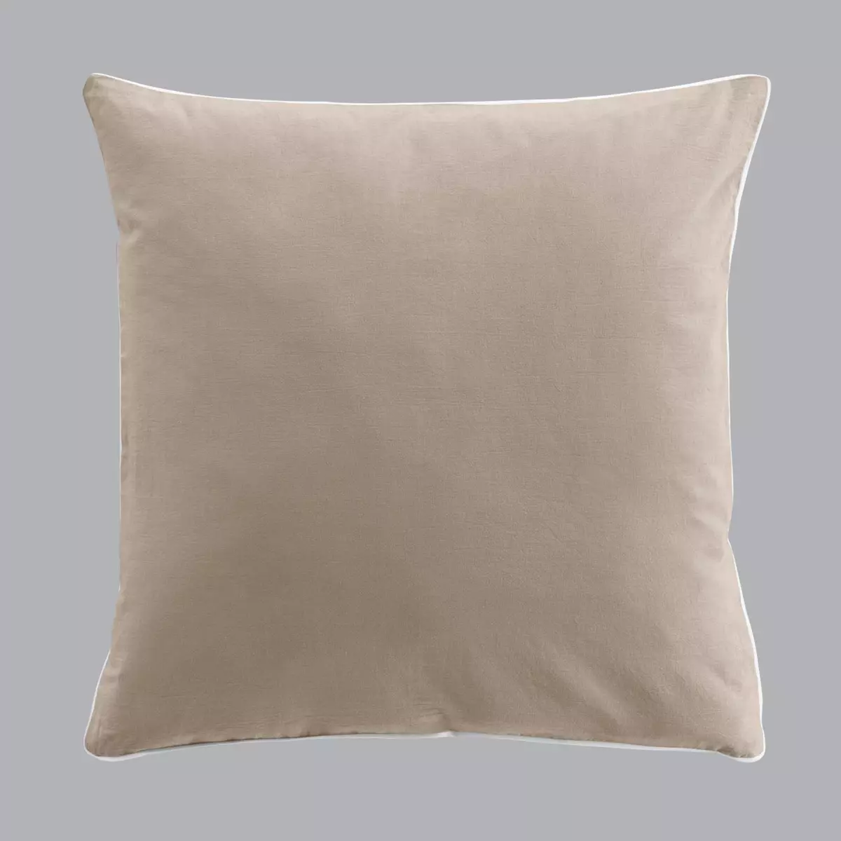 Bettwäsche aus gewaschener Baumwolle (240 cm) Linette Beige 3