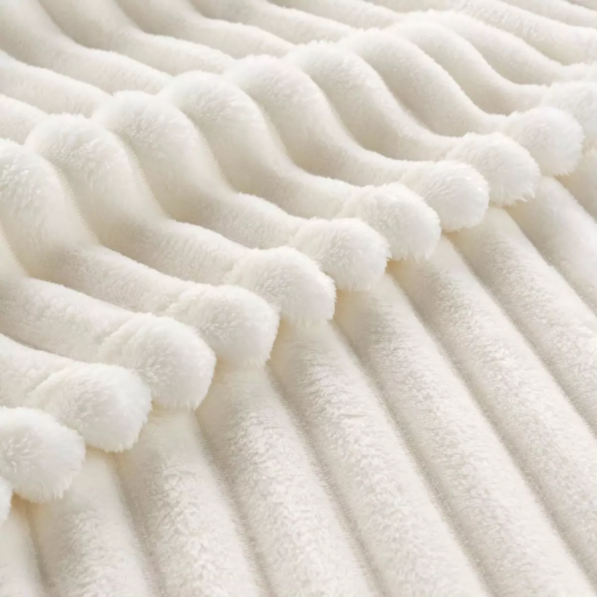 Plaid morbido (150 cm) Kalie Avorio 2