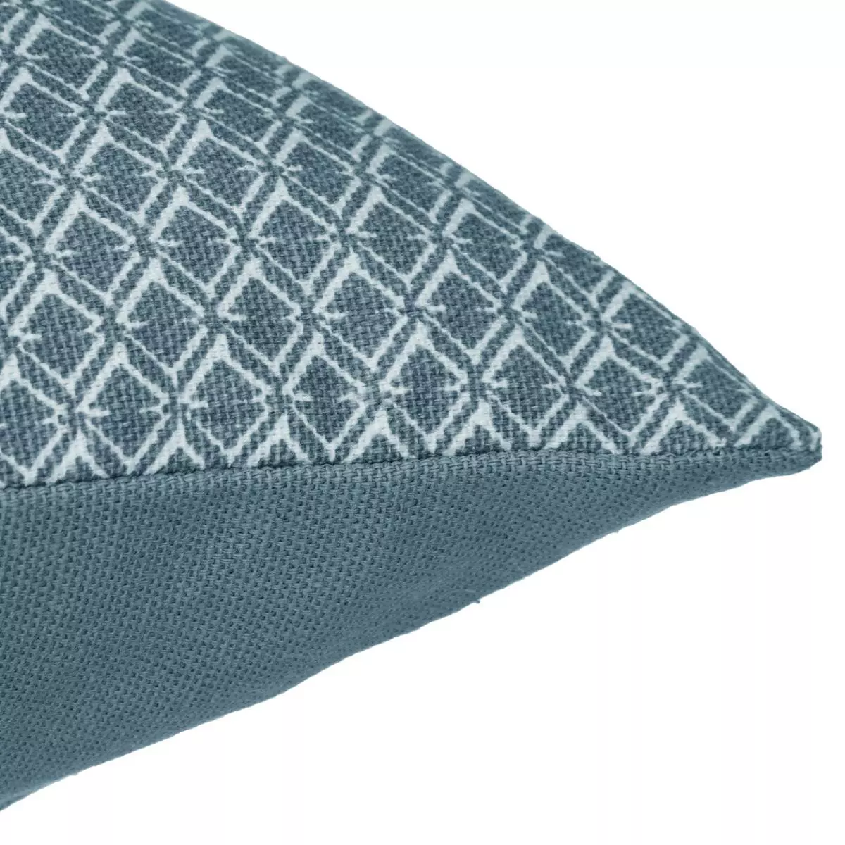 Coussin carré (38 cm) Otto Bleu canard 5
