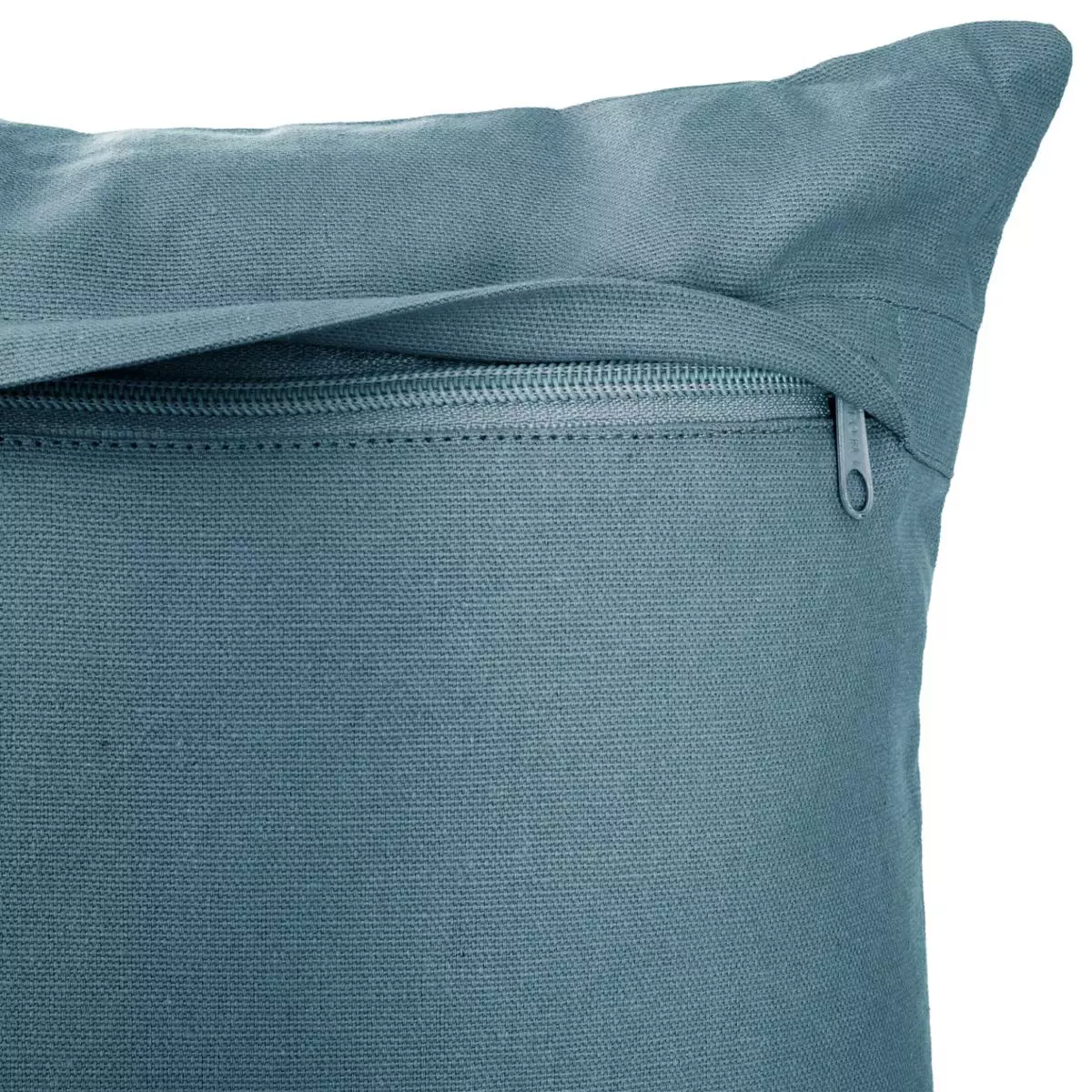 Coussin carré (38 cm) Otto Bleu canard 6