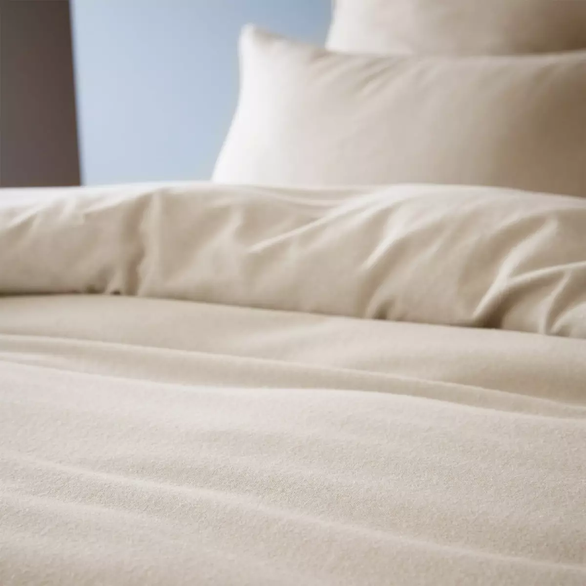 Copripiumino flanella di cotone (240 cm) Théa Beige 2