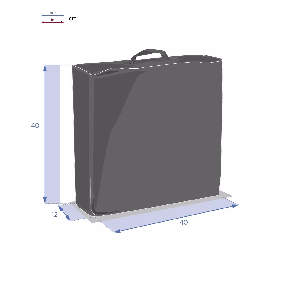 Cojín de suelo (40 cm) Ivano - Topo 4