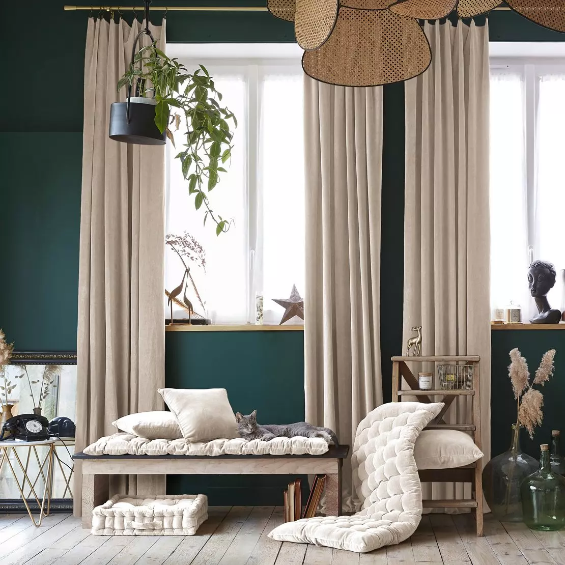 Cuscino quadrato (45 cm) César Beige pampa 3