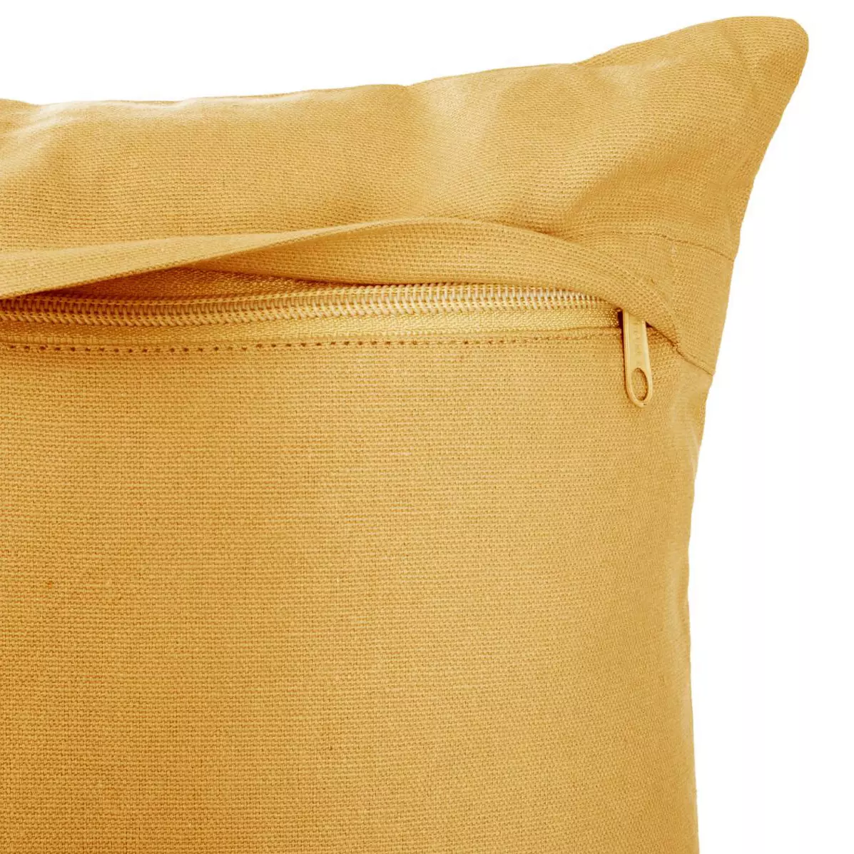 Coussin carré (38 cm) Otto Jaune ocre 3