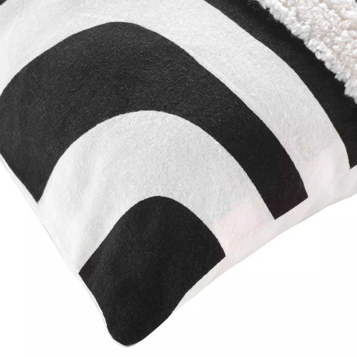 Fodera cuscino quadrato cotone (40 cm) Mirade Nero