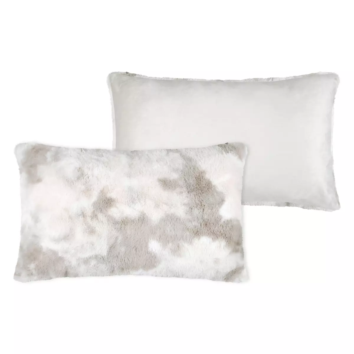 Cuscino rettangolare eco pelliccia (80 cm) Harald Beige