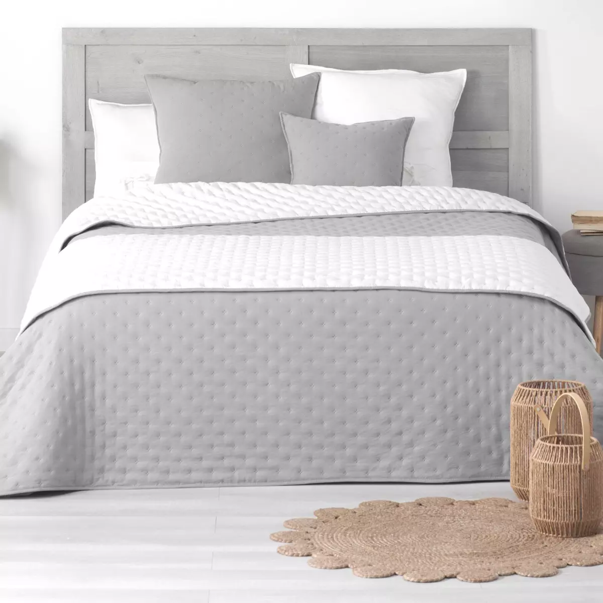 Fodera cuscino quadrato (60 cm) Mellow Chic Grigio 2