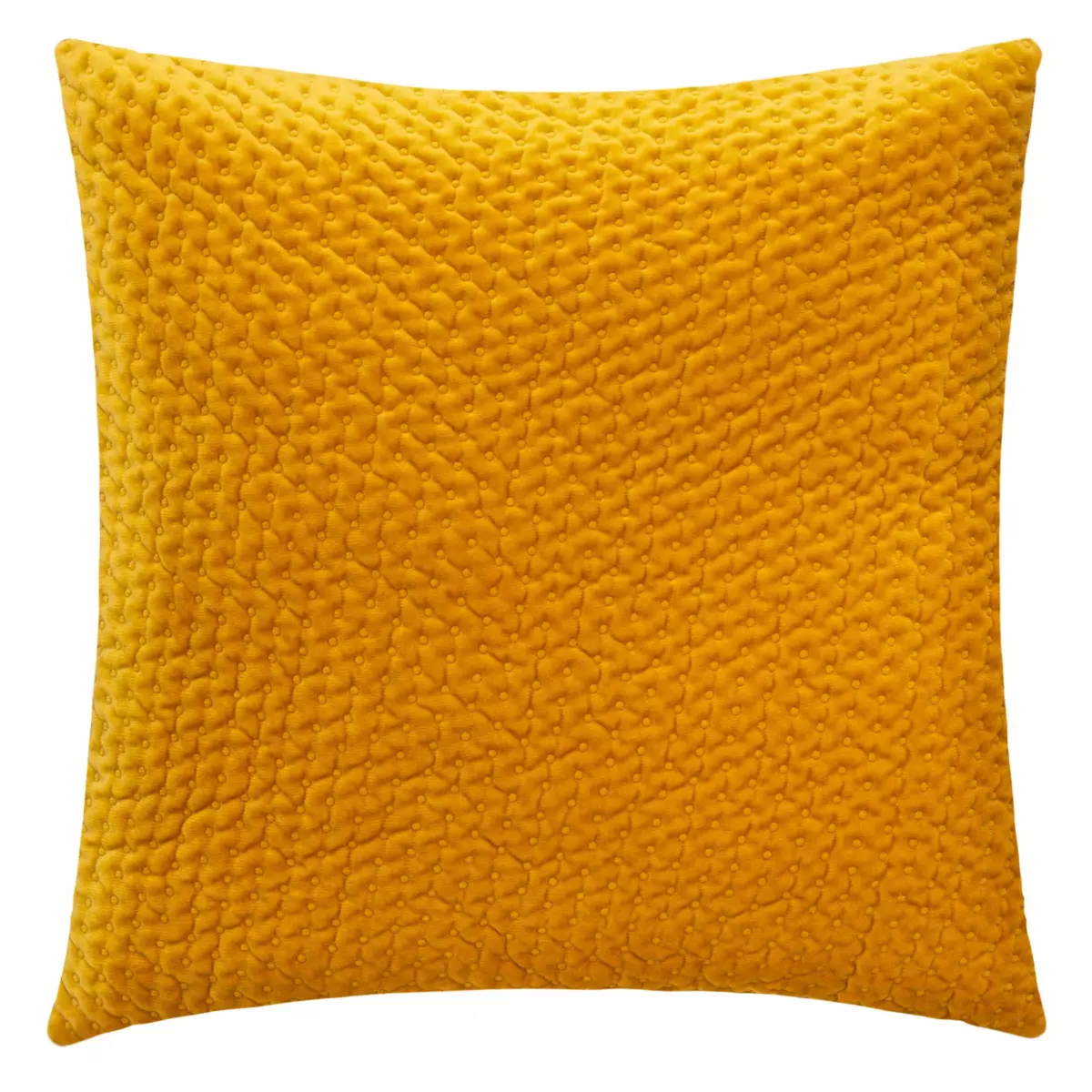 Coussin carré (40 cm) Dolce Jaune ocre 1
