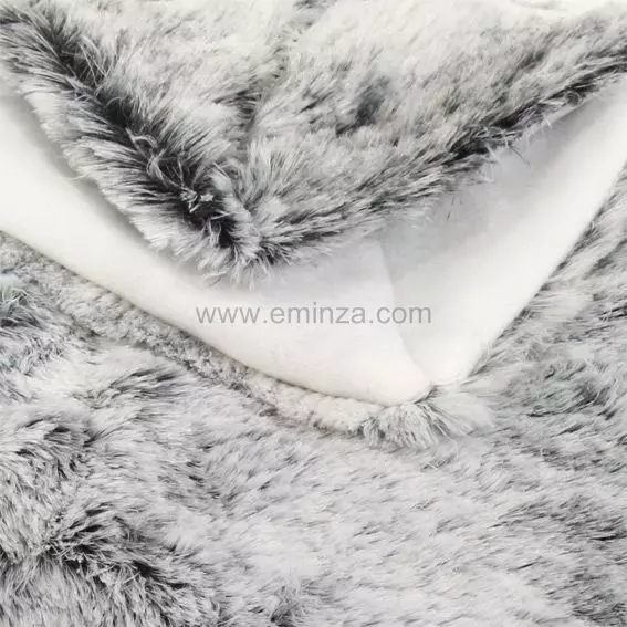 Plaid imitazione pelliccia Orso Grigio 3