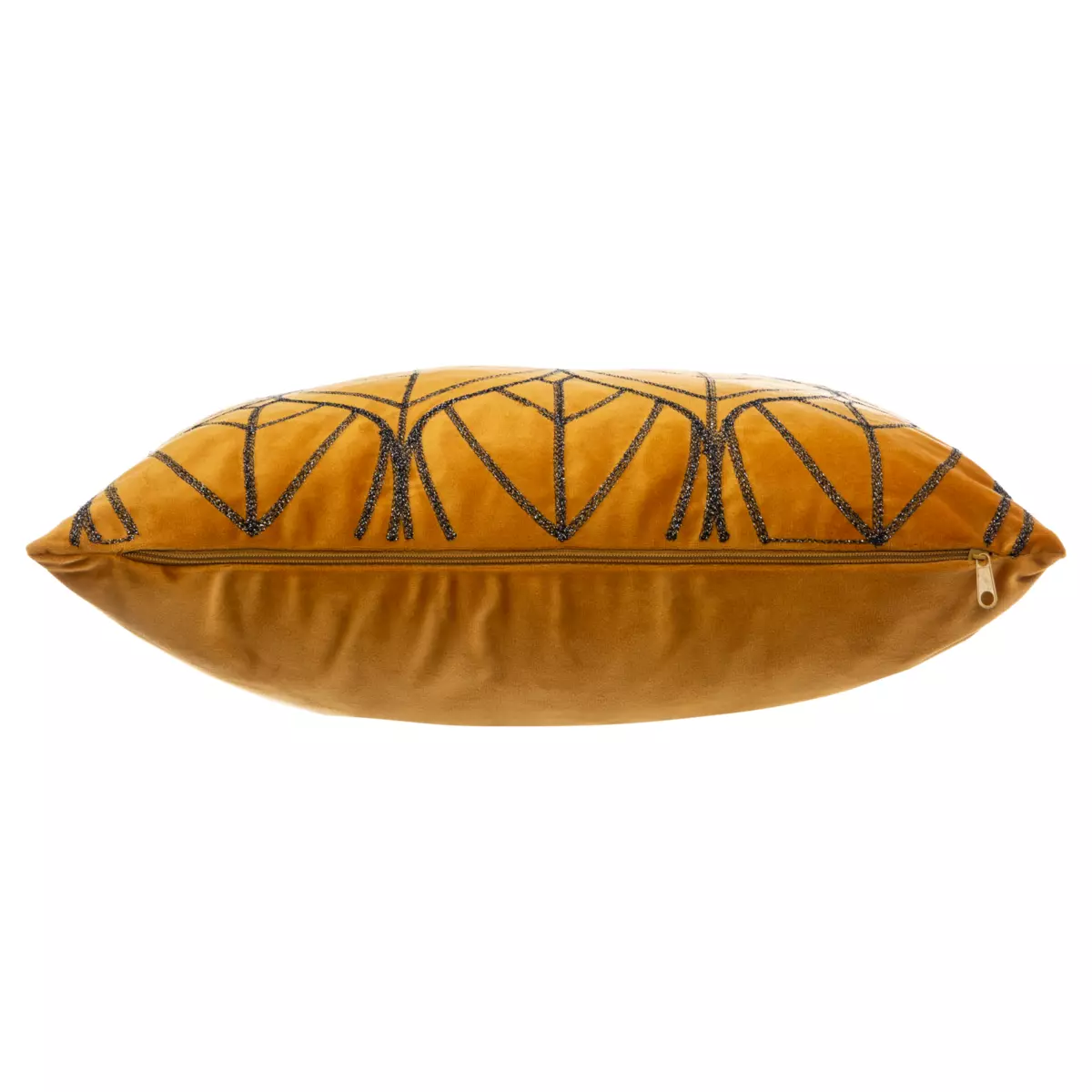 Coussin carré (40 cm) Charly Jaune ocre 3
