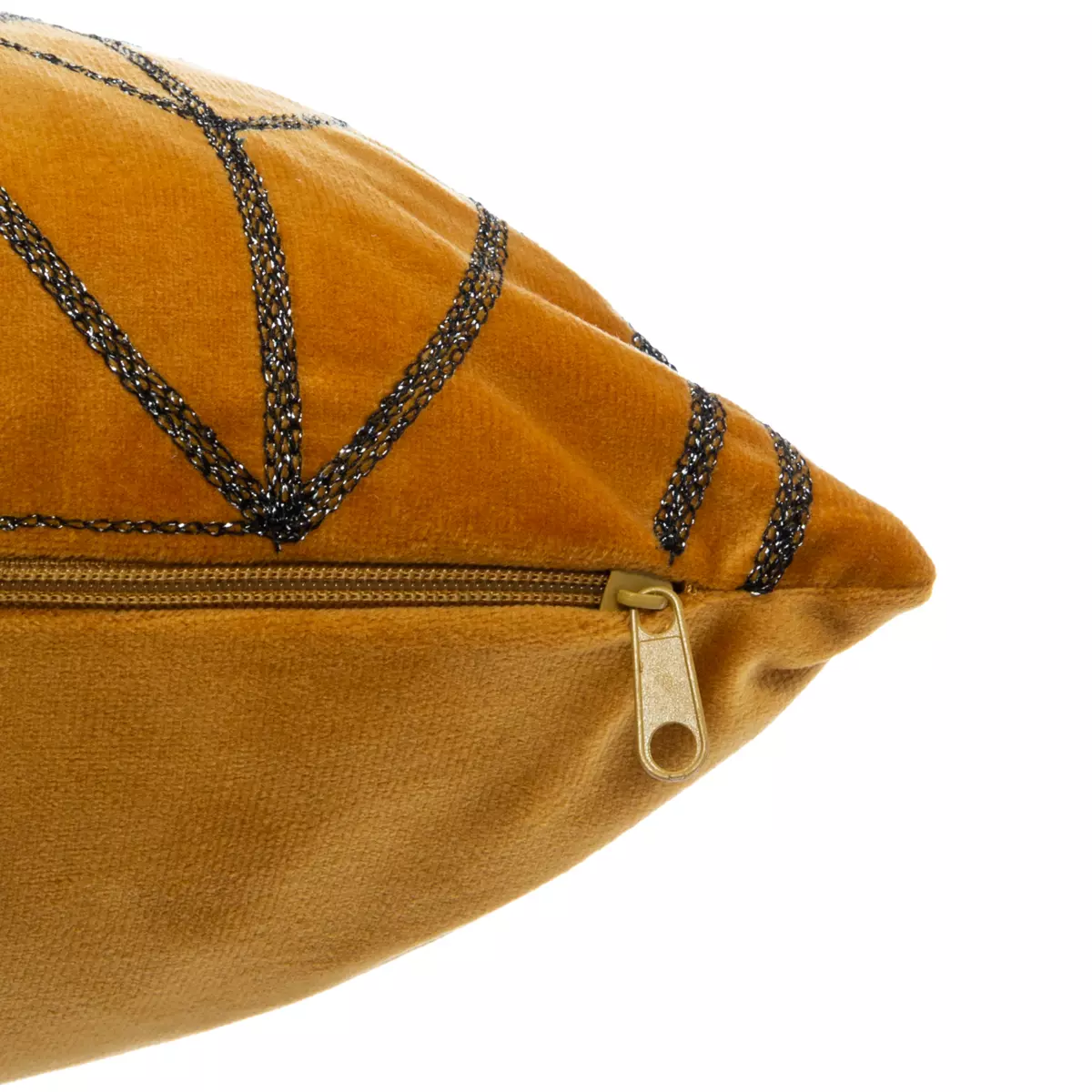 Coussin carré (40 cm) Charly Jaune ocre 5