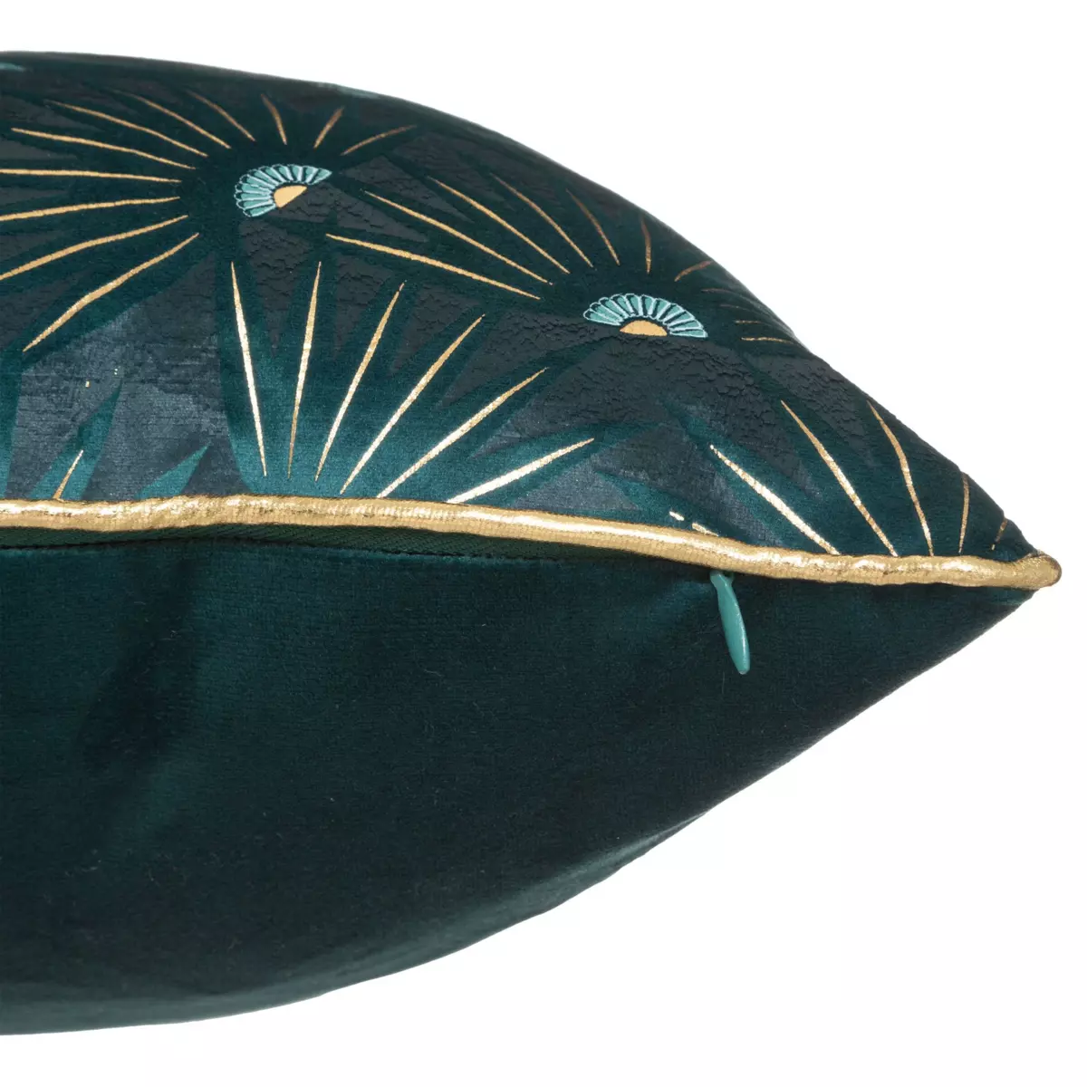 Housse de coussin carrée (40 cm) Feel Bleu canard 2