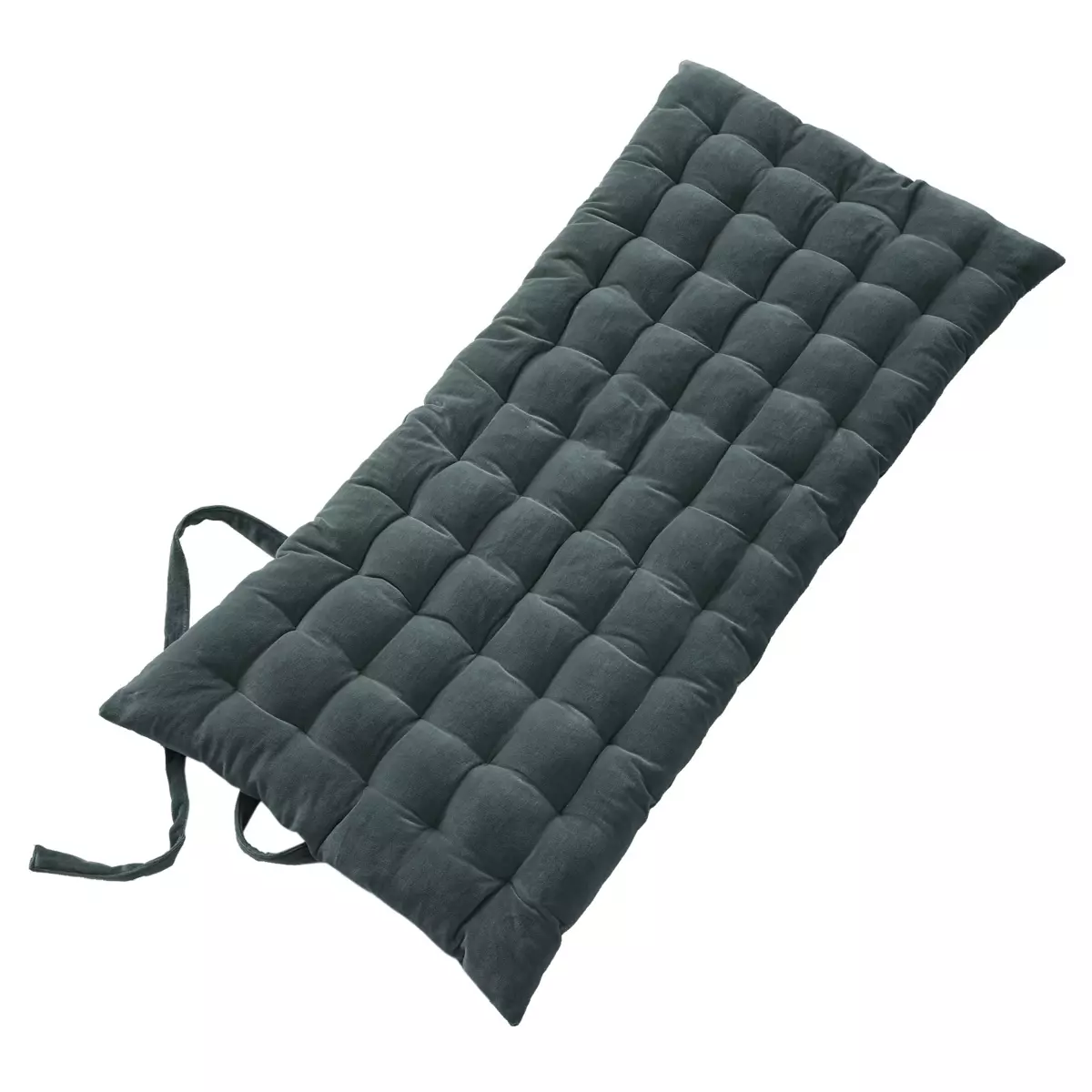 Bomuldsmåtte i fløjl (60 x 120 cm) César Skifergrå