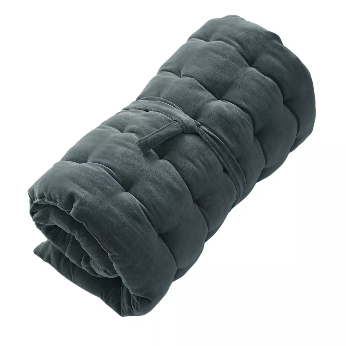 Bomuldsmåtte i fløjl (60 x 120 cm) César Skifergrå