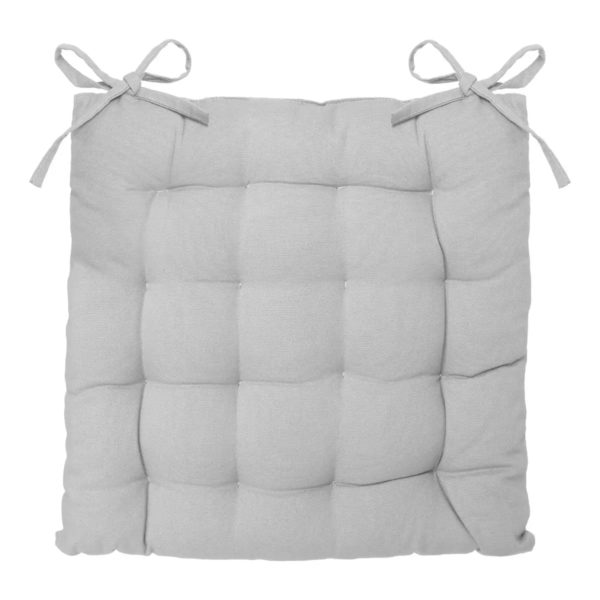 Coussin de chaise carré Datara Gris clair 1