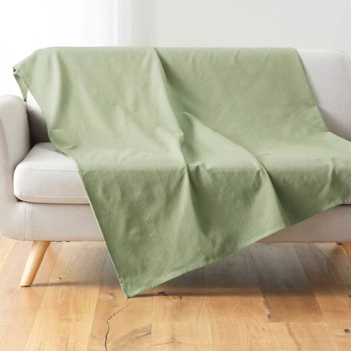 Plaid (240 cm) Lucile Verde salvia 1