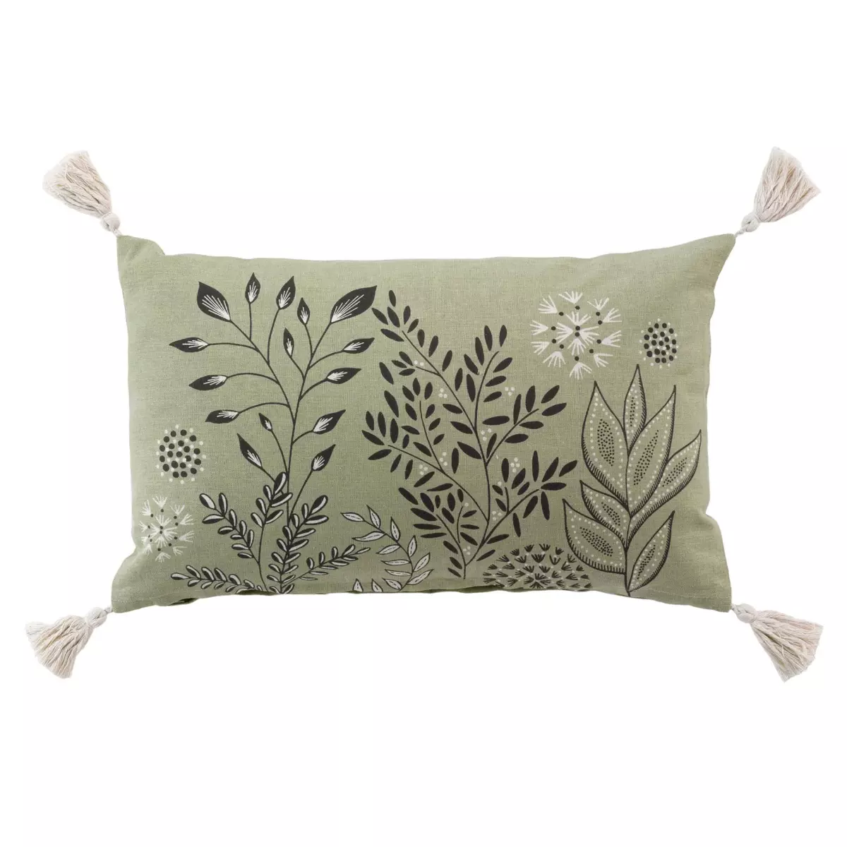 Cuscino rettangolare cotone riciclato (50 cm) Suzanne Verde