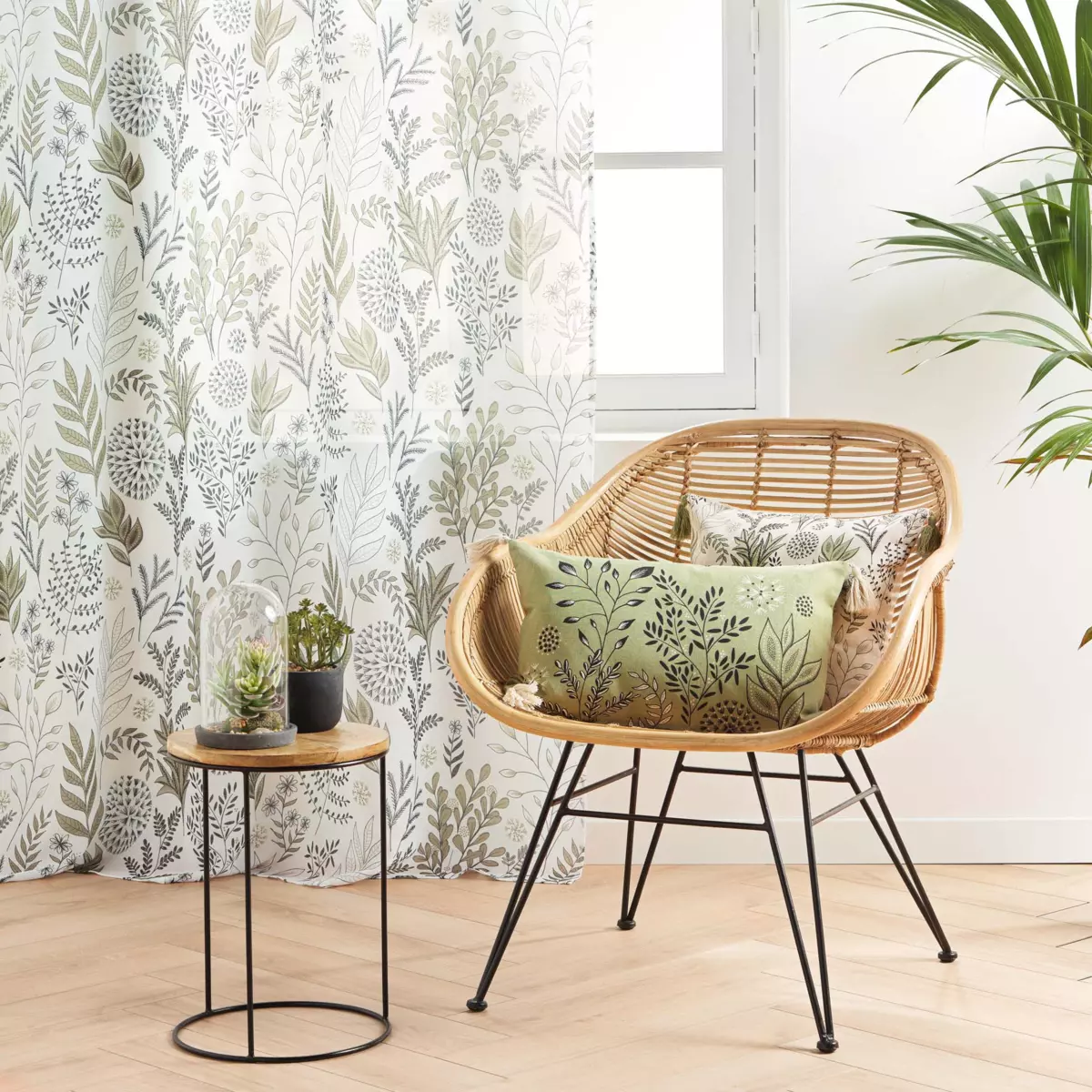 Cuscino rettangolare cotone riciclato (50 cm) Suzanne Verde