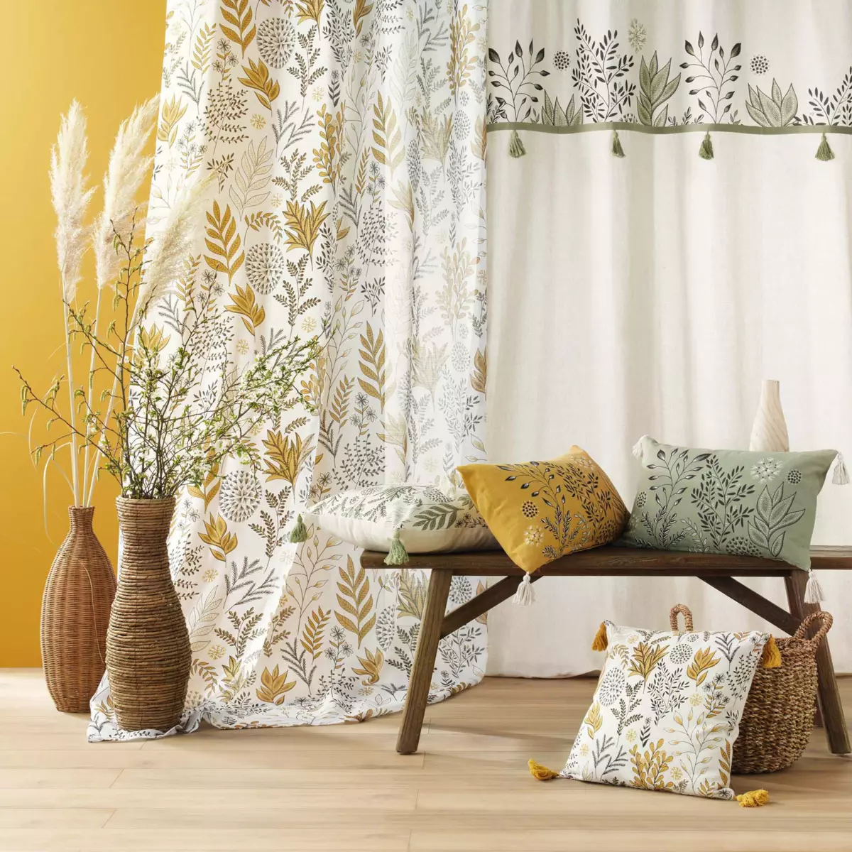 Cuscino rettangolare cotone riciclato (50 cm) Suzanne Verde