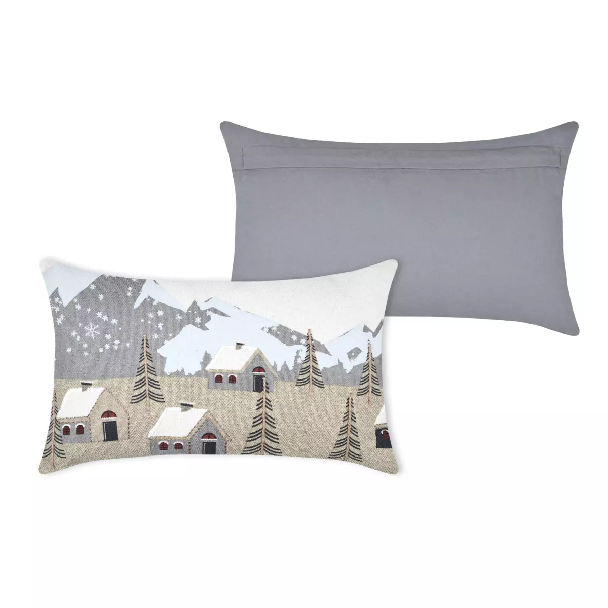 Cuscino rettangolare cotone (50 cm) Cornouailles Grigio