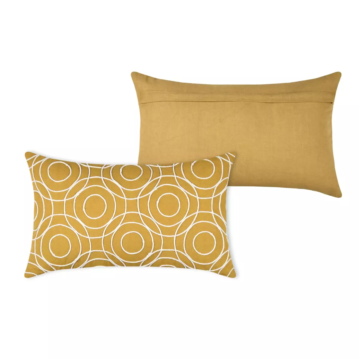 Cuscino rettangolare (50 cm) Lenny Giallo senape 4