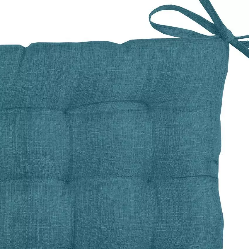 Cojín  de silla  Béa 16 puntos  Azul trullo 127