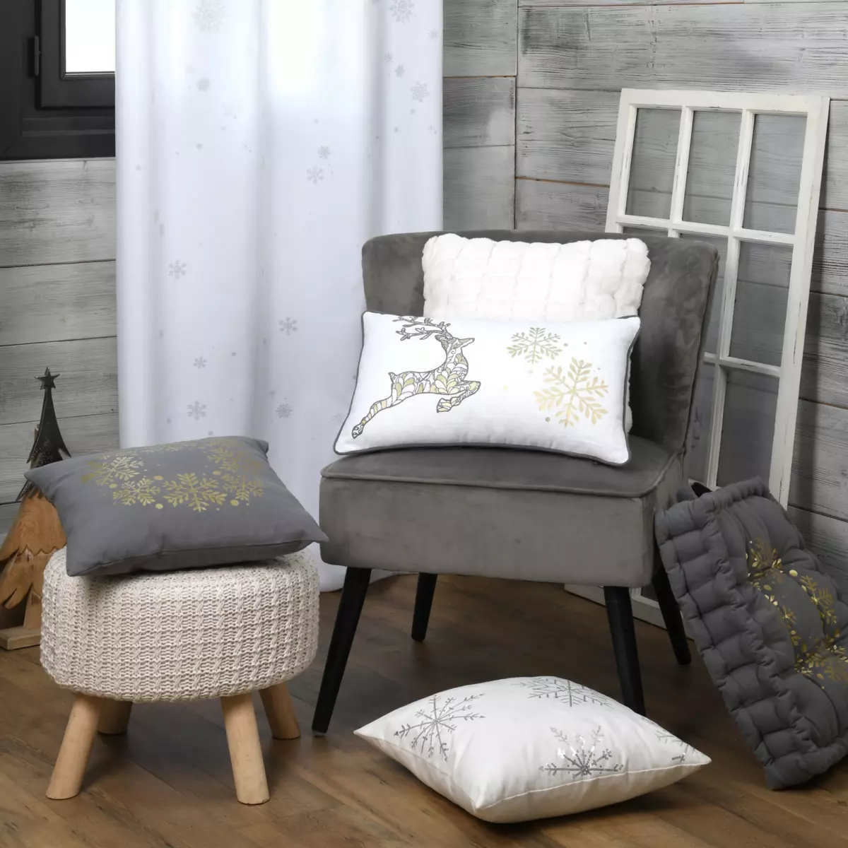 Cuscino rettangolare (50 cm) Lumineux Bianco 2