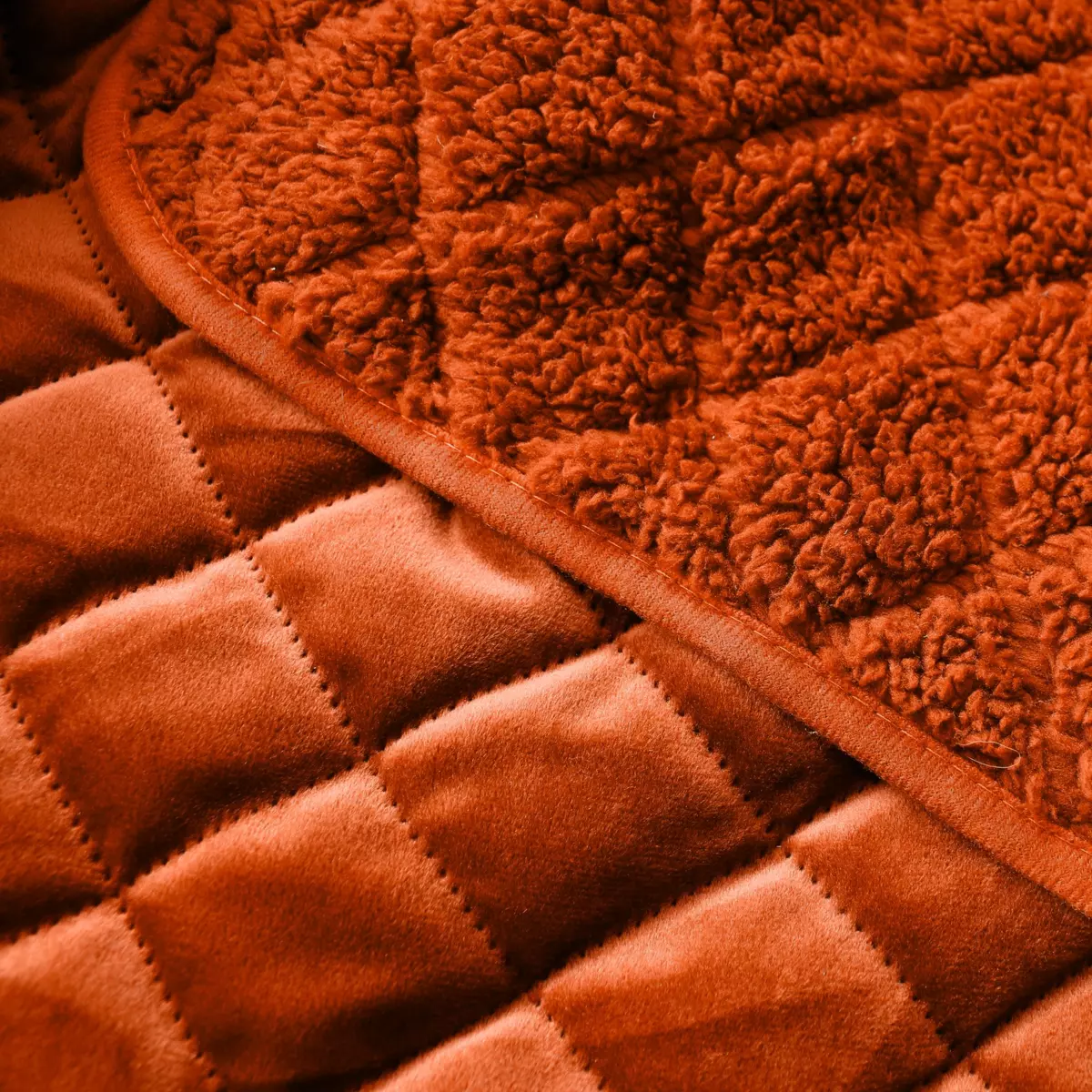 Plaid doux (150 cm) Gatsby Cognac 2