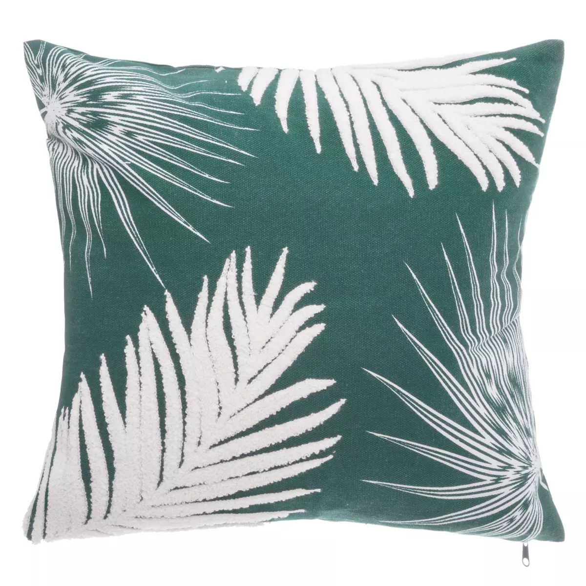 Cuscino quadrato (40 cm) Feuilles Verde 1