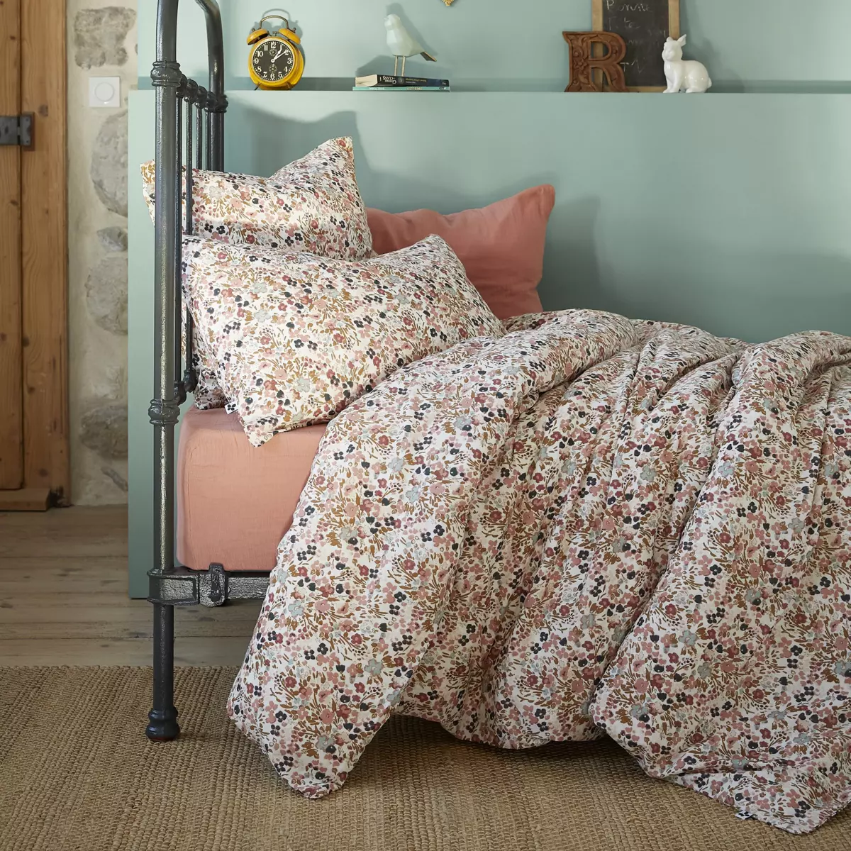 Federa rettangolare garza di cotone (70 cm) Capucine Multicolore 2
